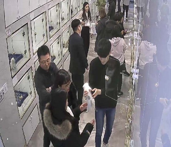 방문 고객으로 붐비는 도그마루 매장